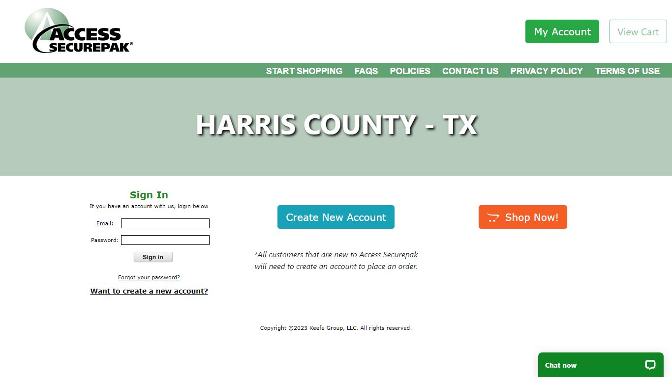 Harris County Package Program - TX - Access Securepak